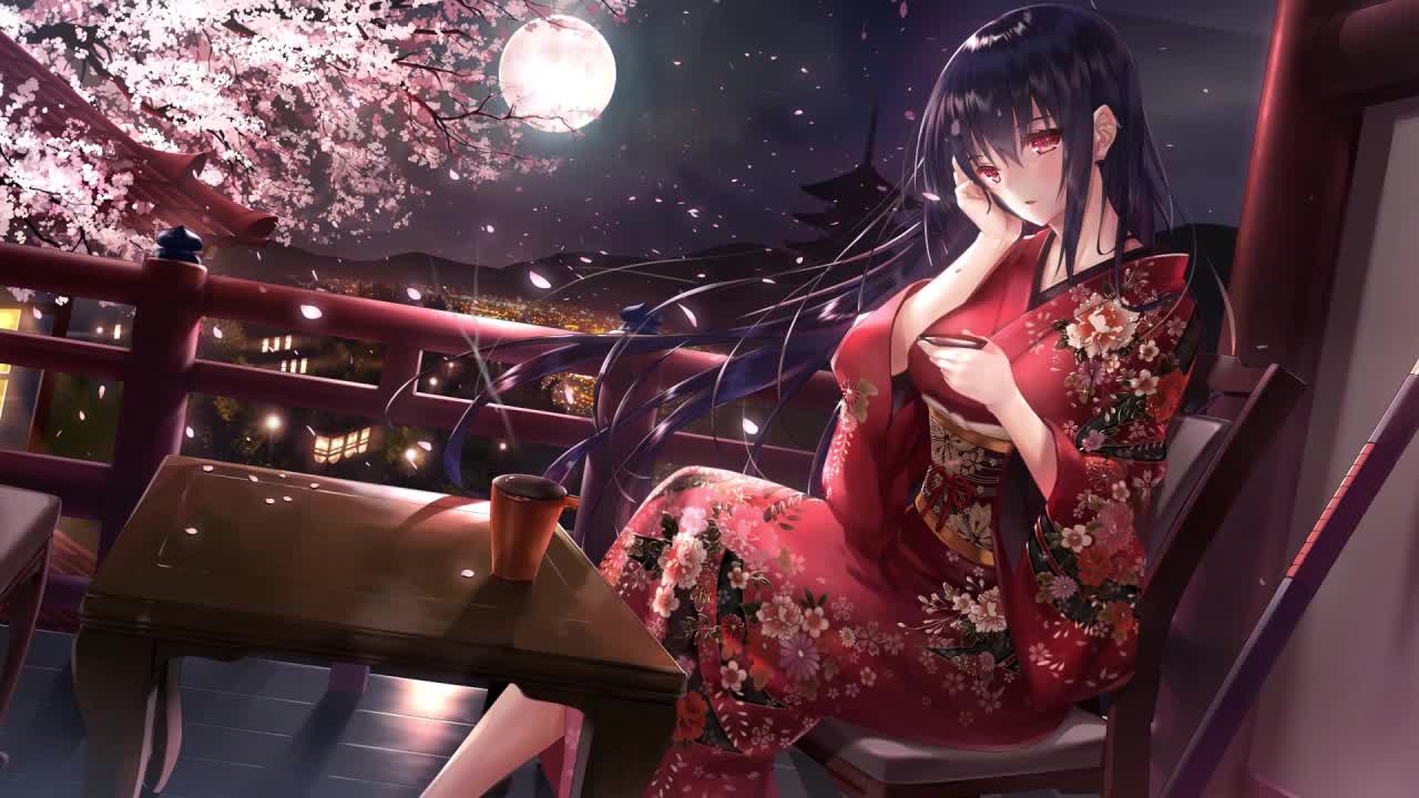 Anime Girl Yukata HD Live Wallpaper For PC