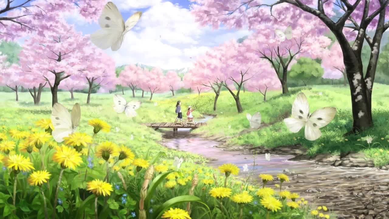 Walking In Spring HD Live Wallpaper For PC