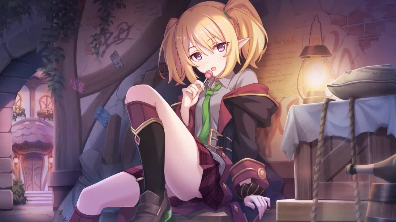 Chloe Licking Lollipop Princess Connect Re Dive HD Live Wallpaper For PC