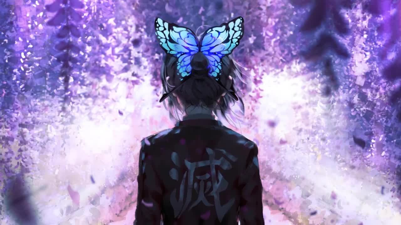 Shinobu Kochou Wisteria Kimetsu No Yaiba HD Live Wallpaper For PC