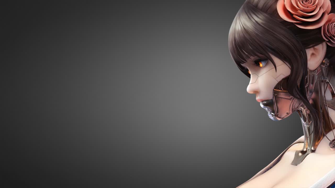 Cyborg Girl 1 HD Live Wallpaper For PC