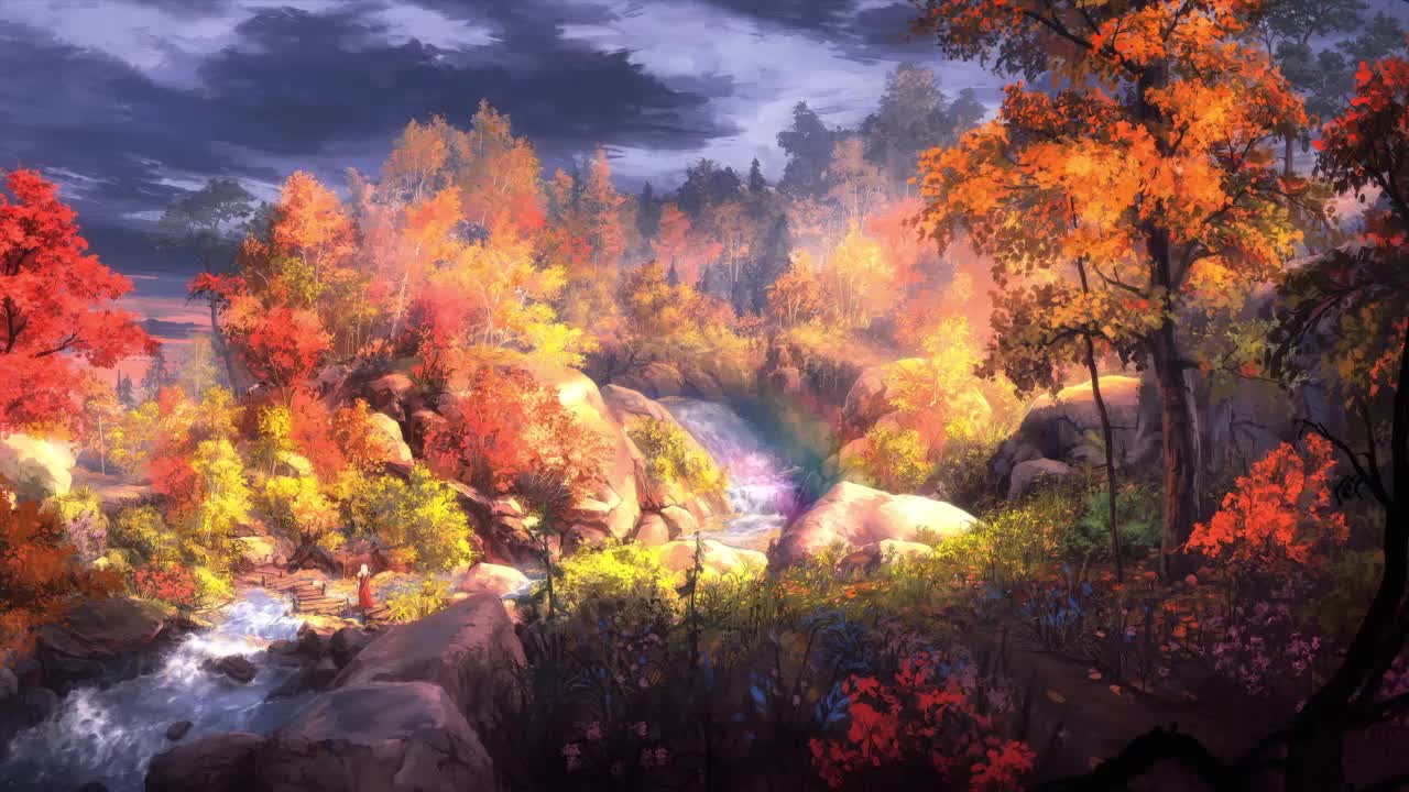 Fall Forest HD Live Wallpaper For PC
