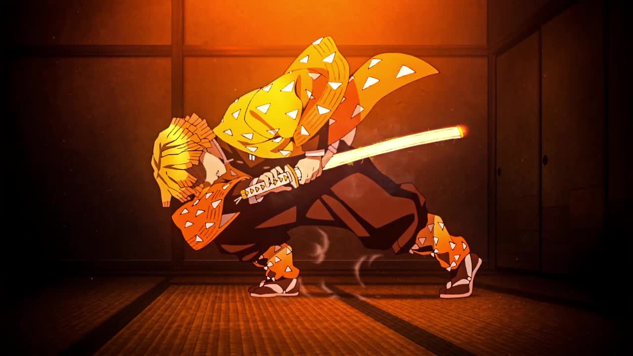 Sleeping Zenitsu Attack Kimetsu No Yaiba HD Live Wallpaper For PC