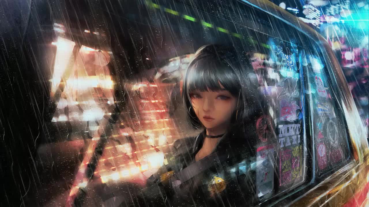 Rainy Ride HD Live Wallpaper For PC