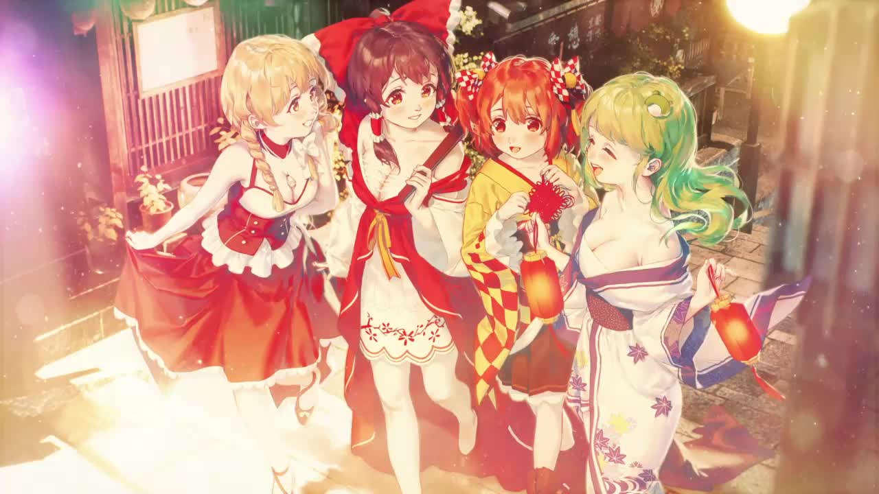 Touhou Lantern Festival HD Live Wallpaper For PC