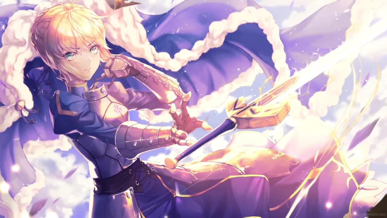Artoria Pendragon Excalibur Fate Grand Order HD Live Wallpaper For PC