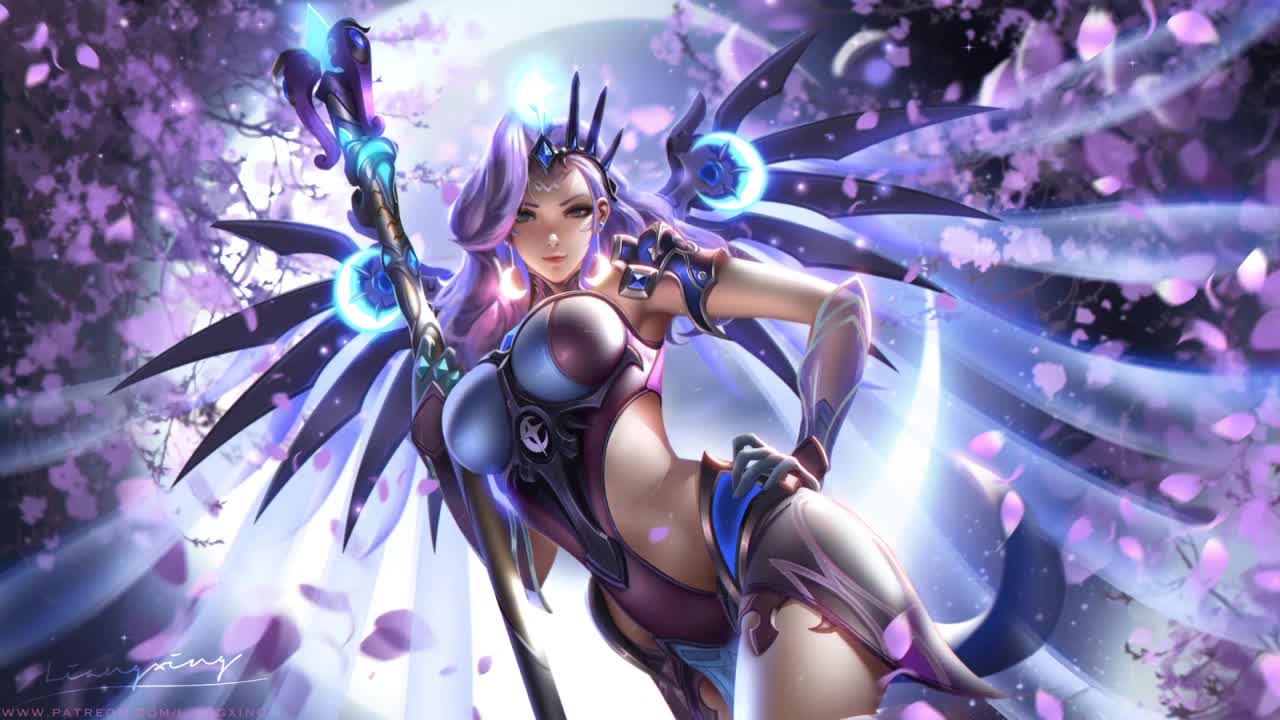 Atlantic All Stars Mercy Overwatch HD Live Wallpaper For PC