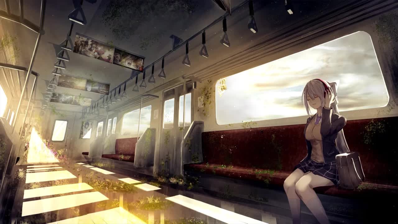 Higuchi Kaede Listening To Music On The Train HD Live Wallpaper For PC