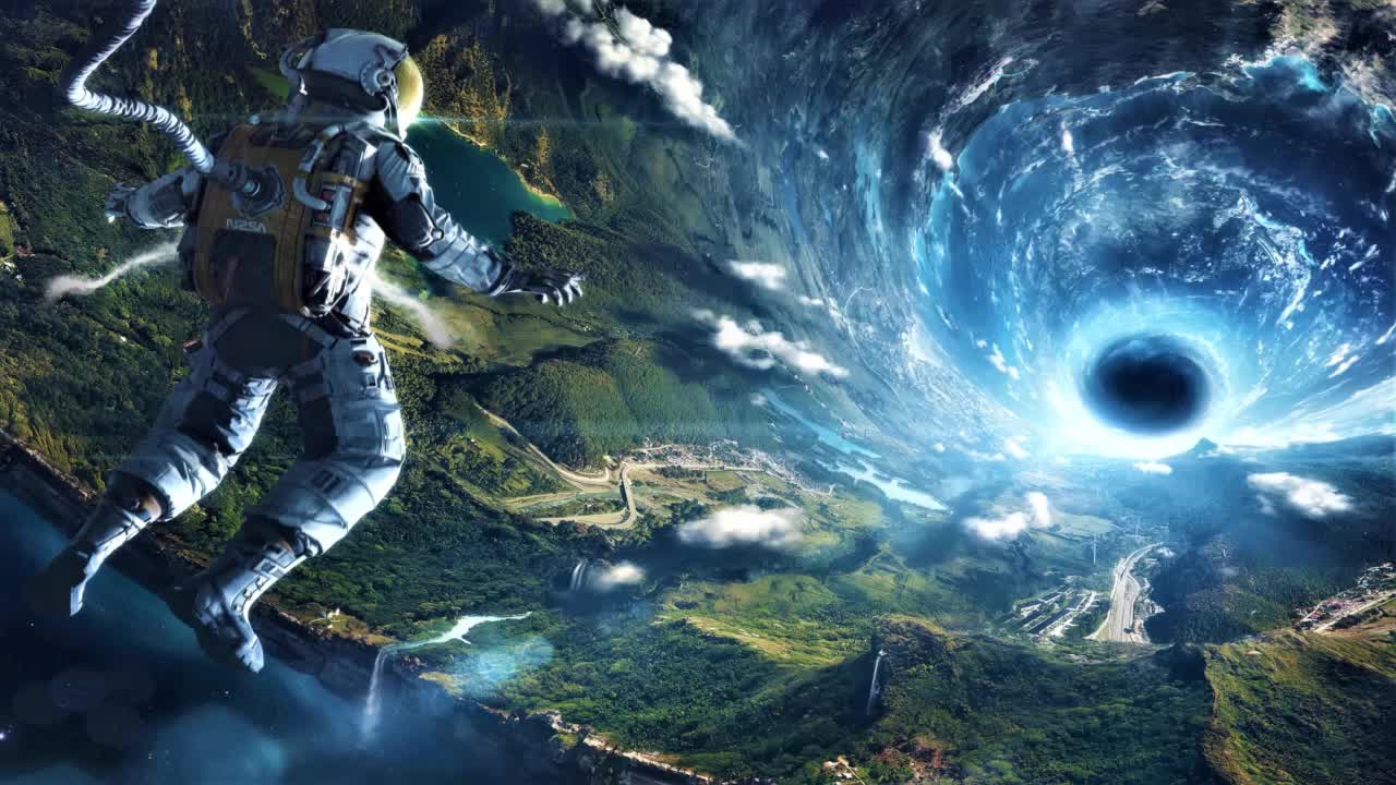 Astronaut Lost In Time HD Live Wallpaper For PC