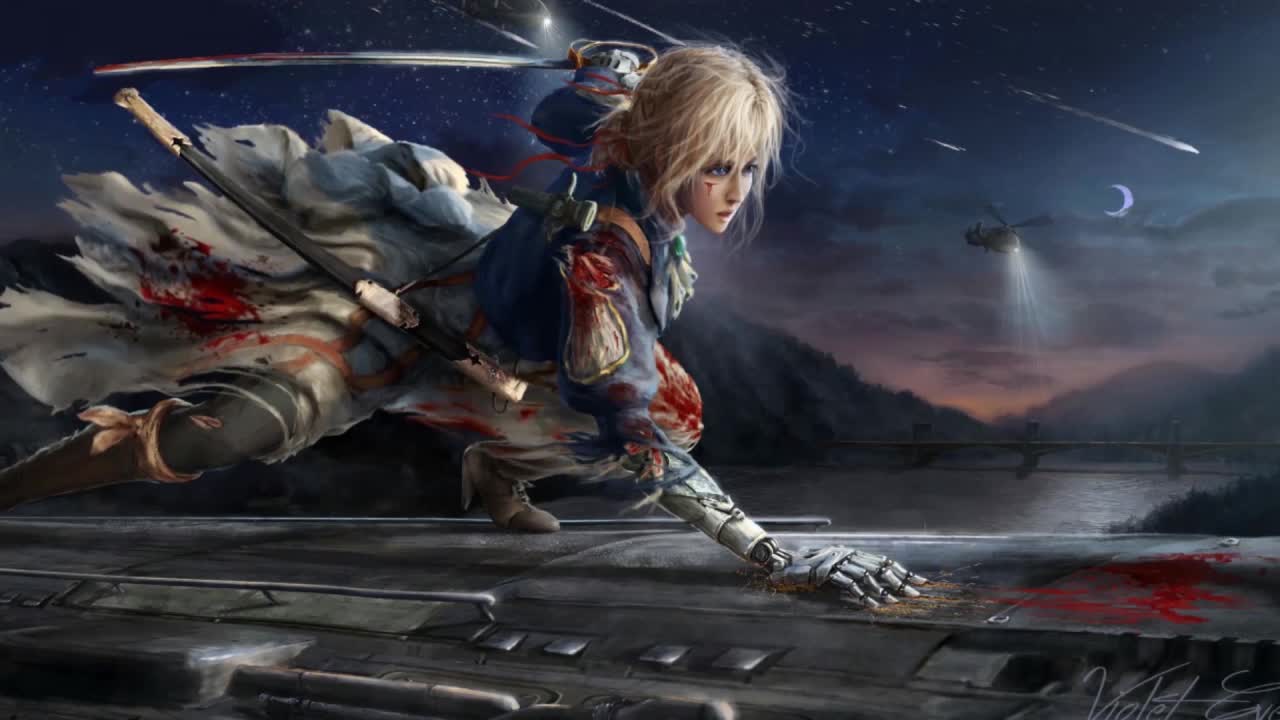 Violet Evergarden In A Fight HD Live Wallpaper For PC