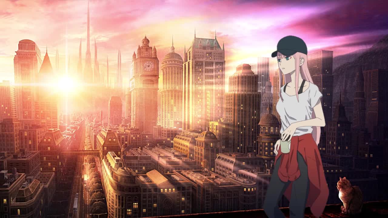 Zero Two In The City Darling In The Franxx HD Live Wallpaper For PC