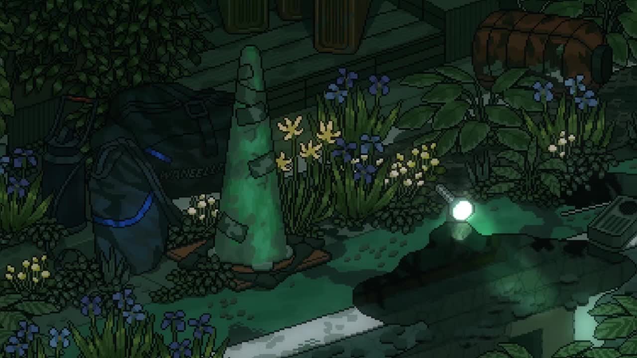 Small Garden At Night Pixel HD Live Wallpaper For PC