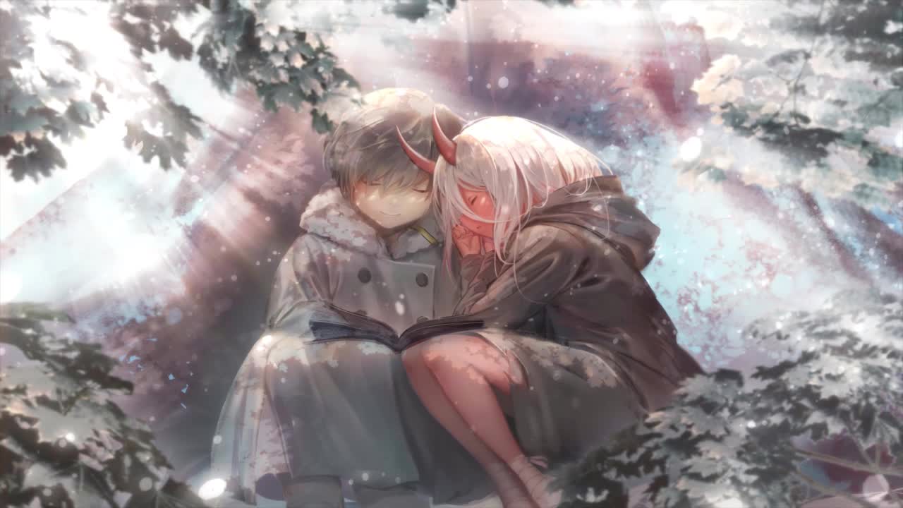 Zero Two And Hiro In The Snow Darling In The Franxx HD Live Wallpaper For PC