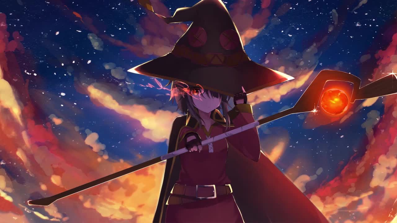Megumin Casting Explosion Konosuba Gods Blessing On This Wonderful World HD Live Wallpaper For PC