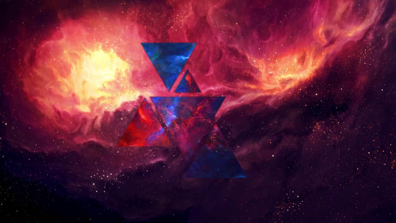 Abstract Galaxy Triangles HD Live Wallpaper For PC