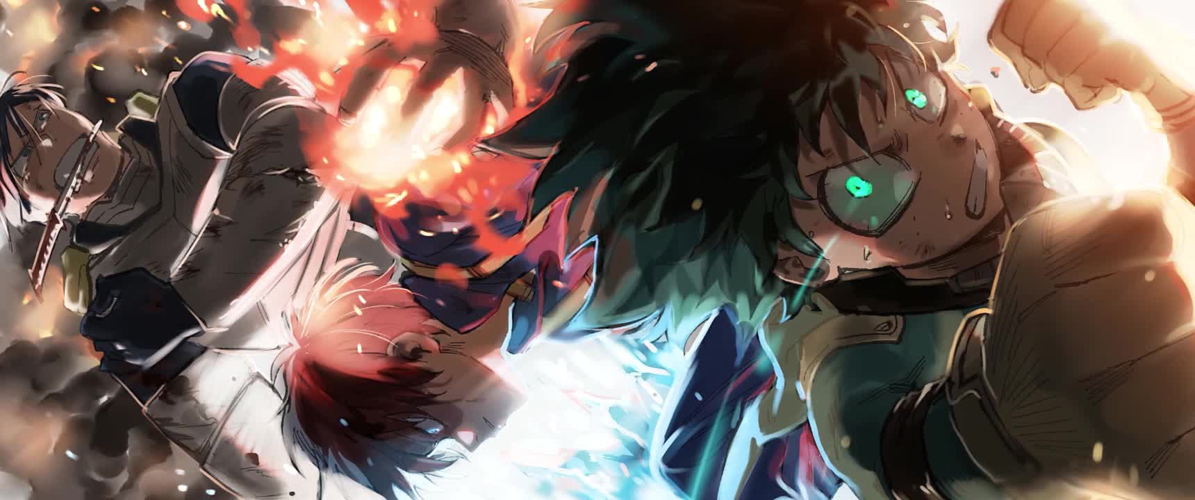 Izuku Midoriya And Todoroki Shoto And Tenya Iida My Hero Academia HD Live Wallpaper For PC