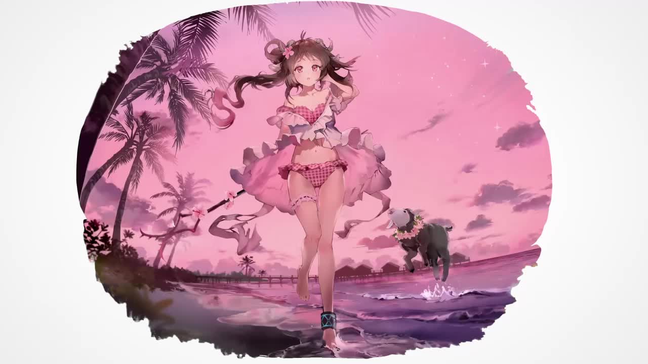 Eyjafjalla Summer Flower Arknights HD Live Wallpaper For PC