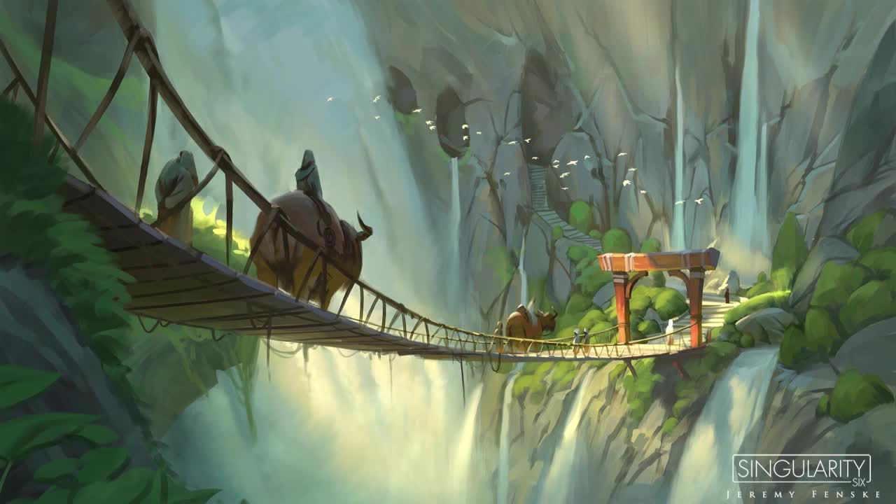 Bridge Waterfall HD Live Wallpaper For PC