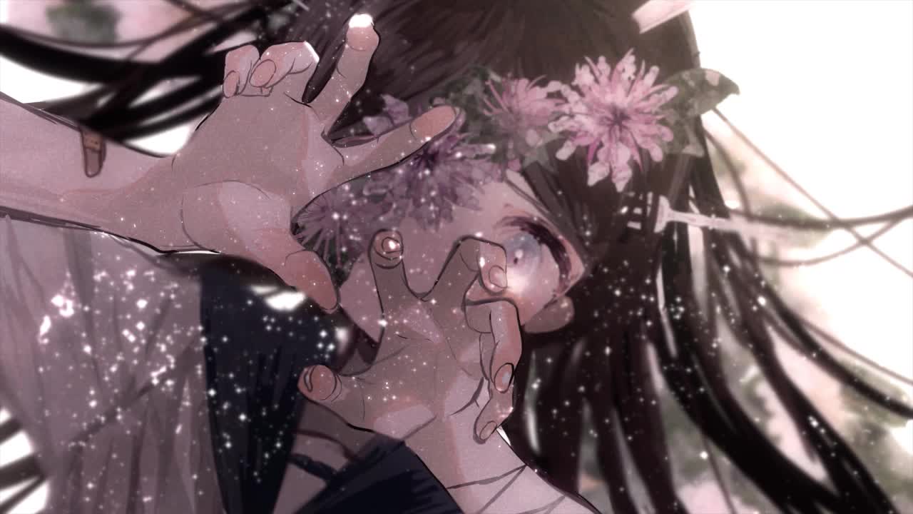 Anime Girl Flowers HD Live Wallpaper For PC