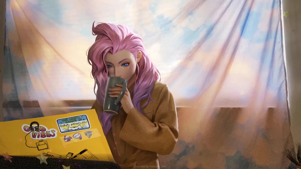 Seraphine Drinking League Of Legends HD Live Wallpaper For PC