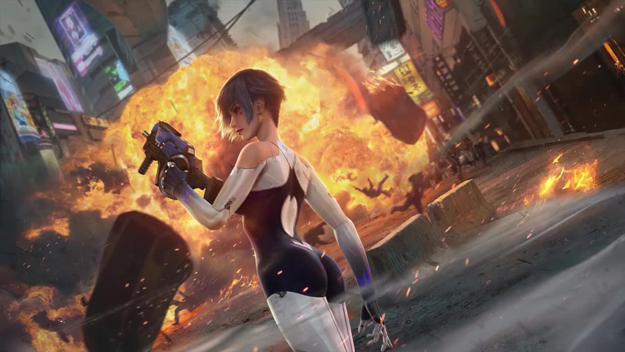 Cyberpunk Hunter HD Live Wallpaper For PC