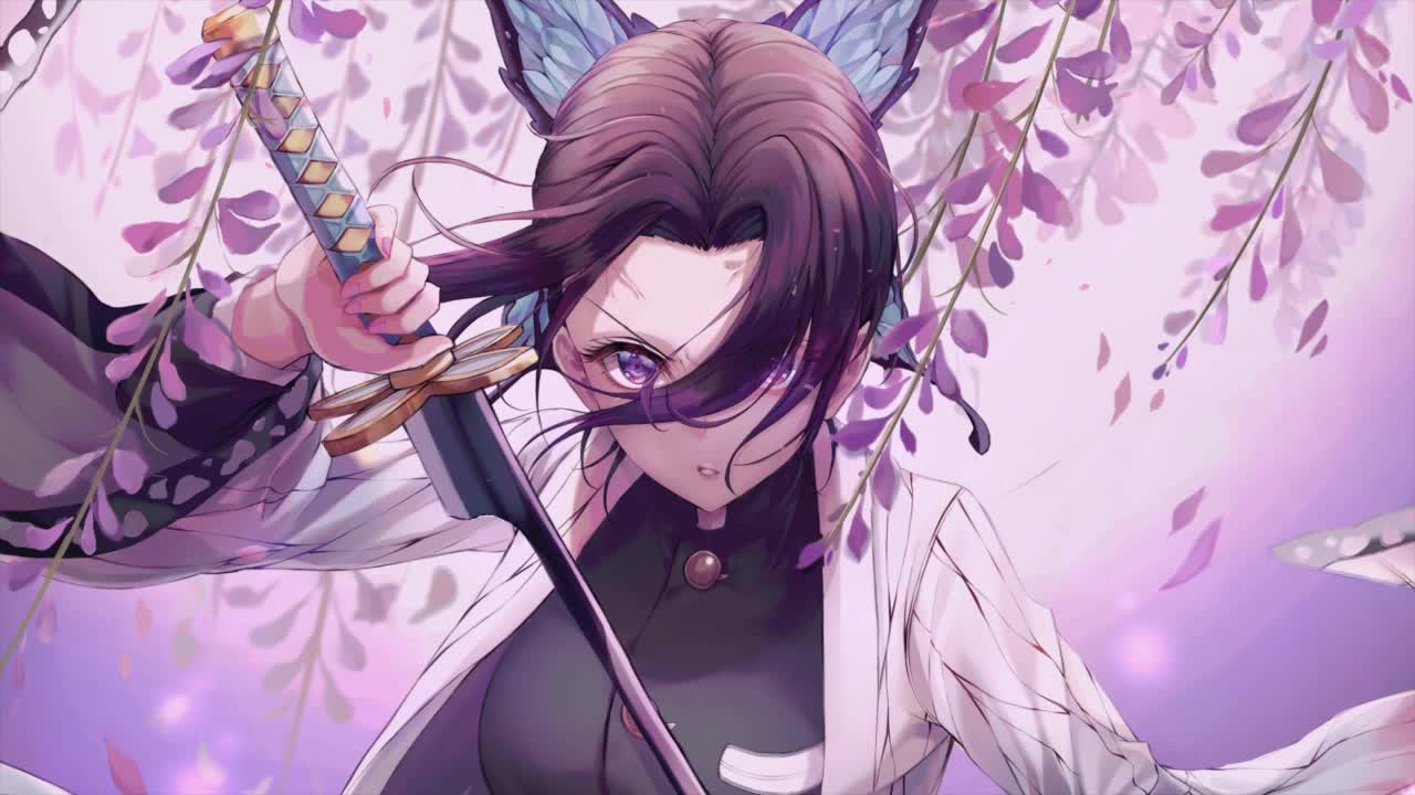 Shinobu Kochou Kimetsu No Yaiba HD Live Wallpaper For PC