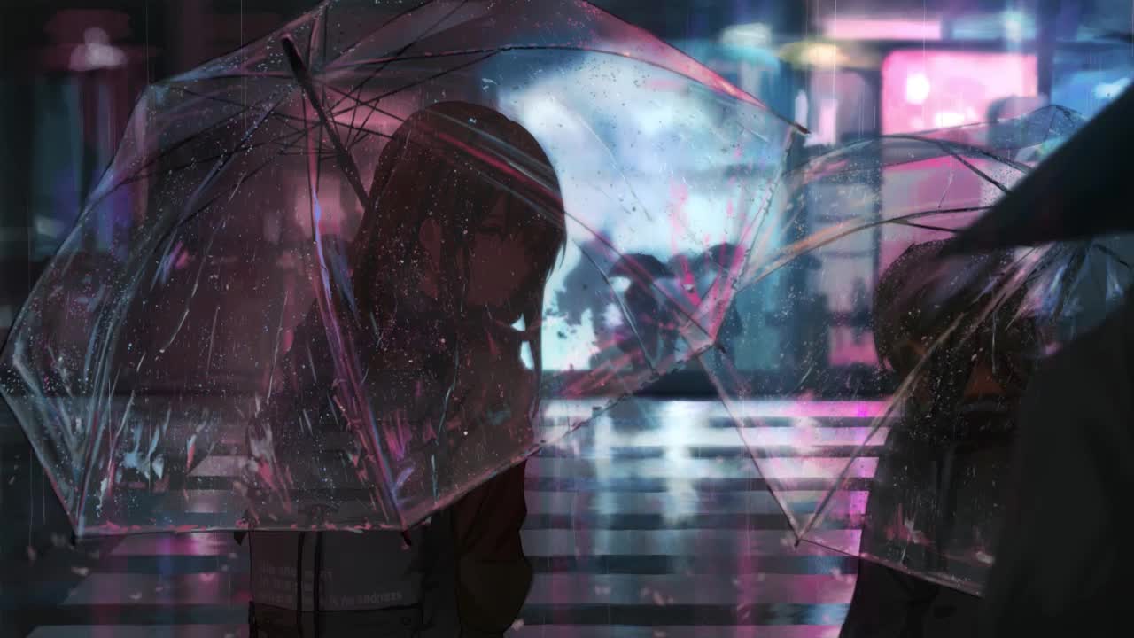 Rainy City Streets HD Live Wallpaper For PC