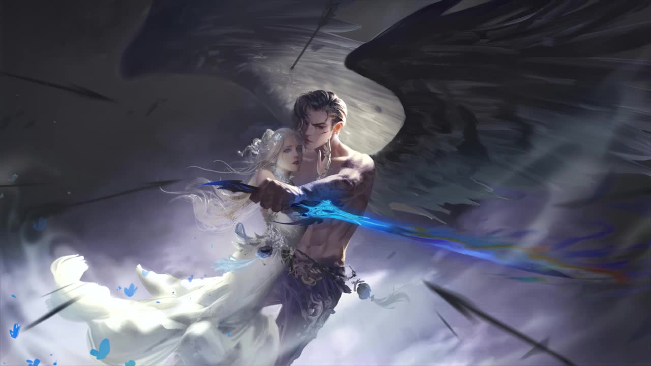 Princess With An Angel HD Live Wallpaper For PC