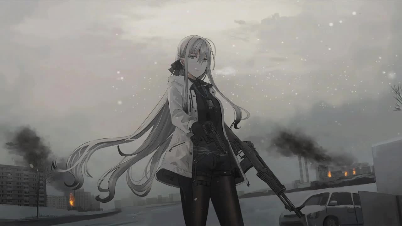 Anime Girl With Gun HD Live Wallpaper For PC