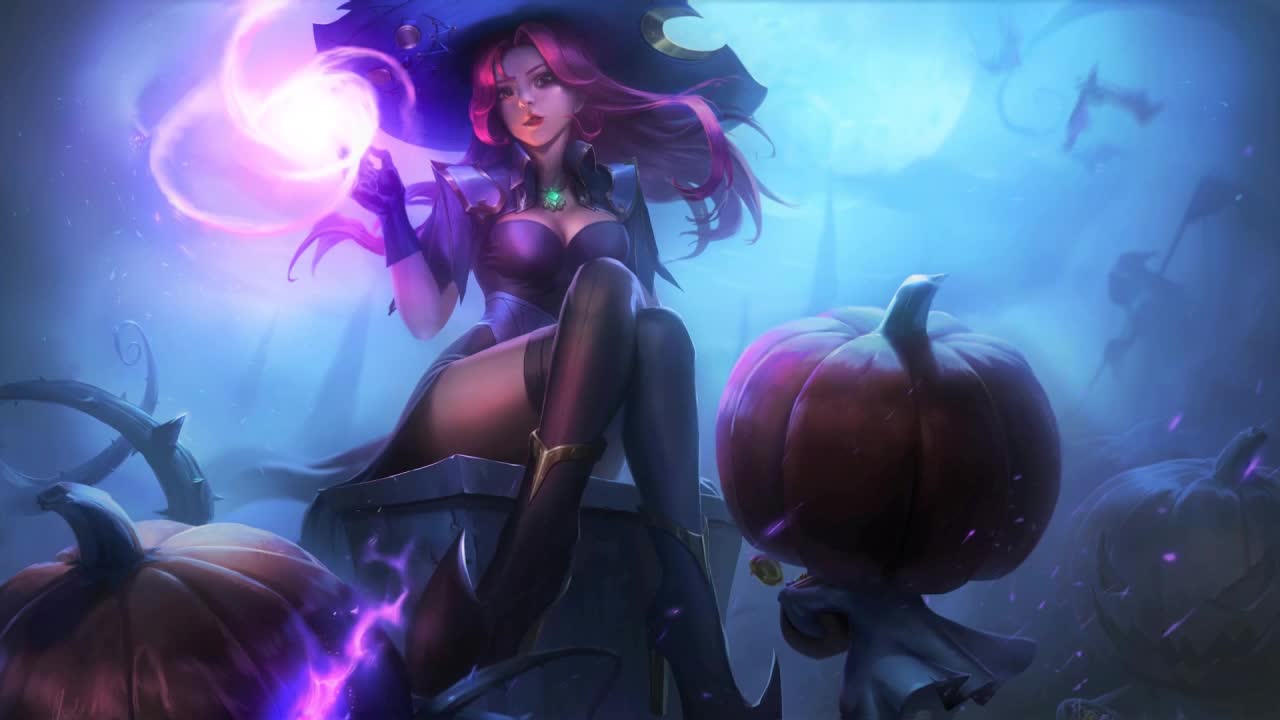 Fantasy Witch Halloween HD Live Wallpaper For PC