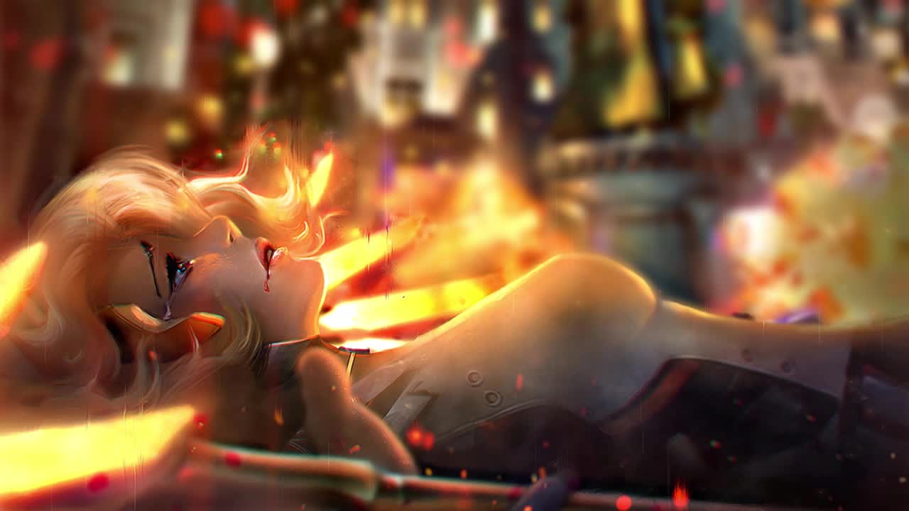 Mercy Crying Overwatch HD Live Wallpaper For PC