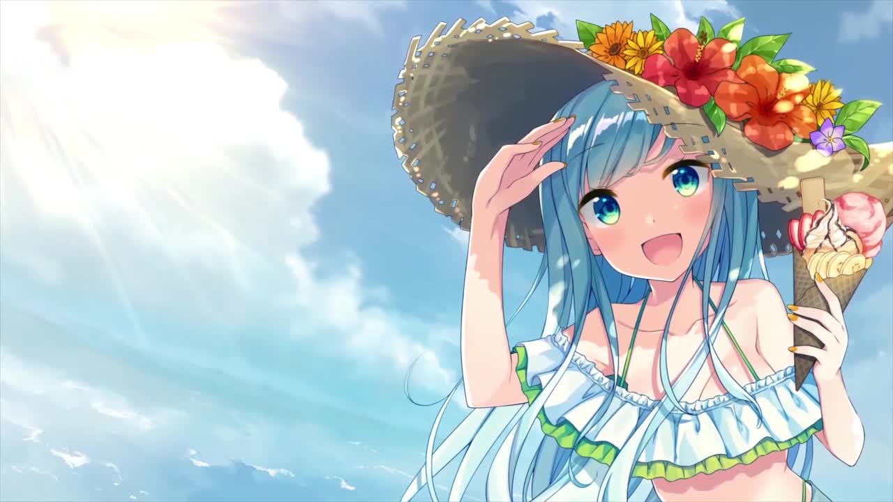 Anime Girl In Summer HD Live Wallpaper For PC