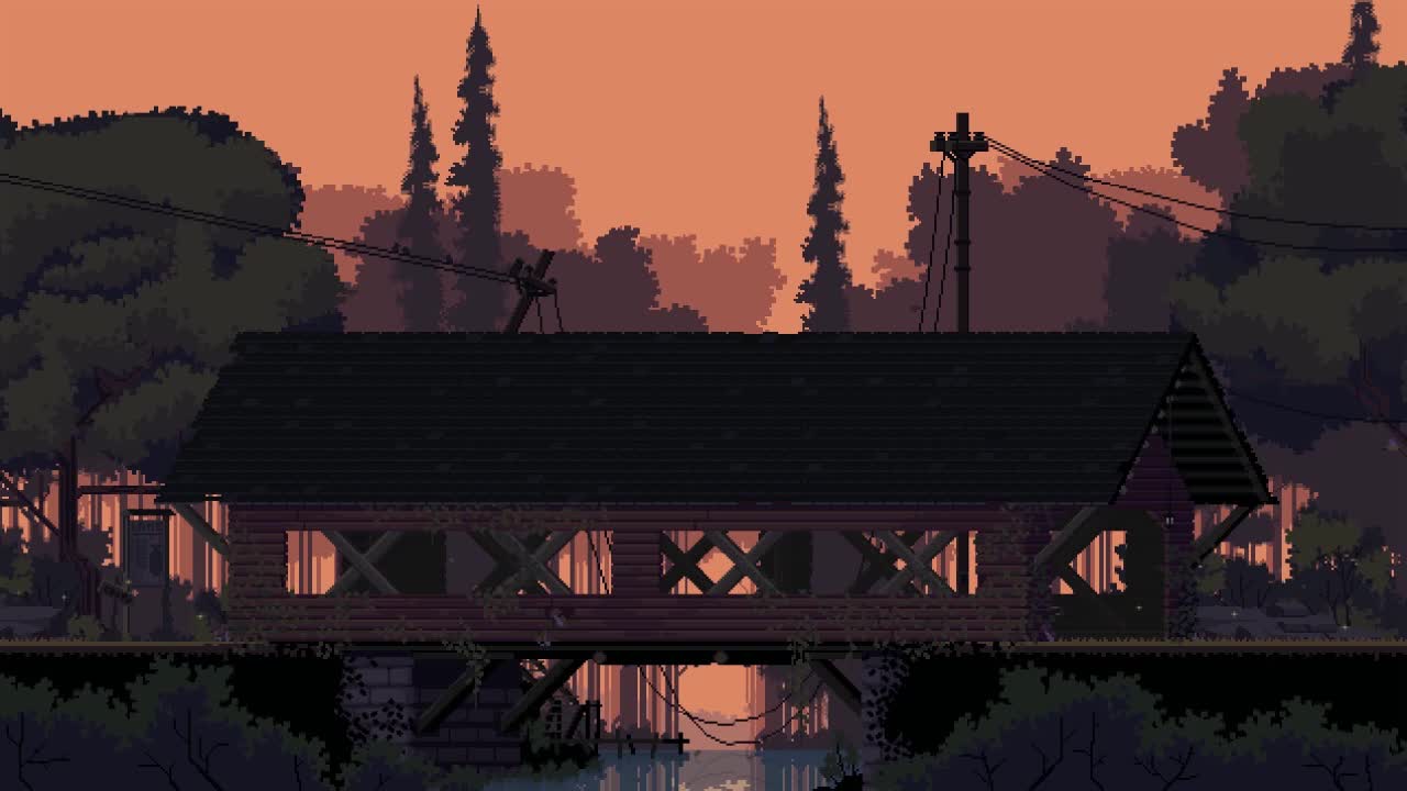 House Bridge Pixel HD Live Wallpaper For PC