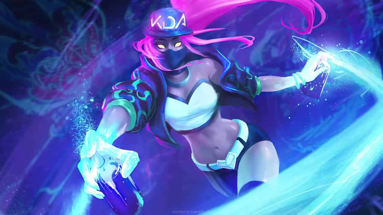 Kda Akali Spraying League Of Legends HD Live Wallpaper For PC
