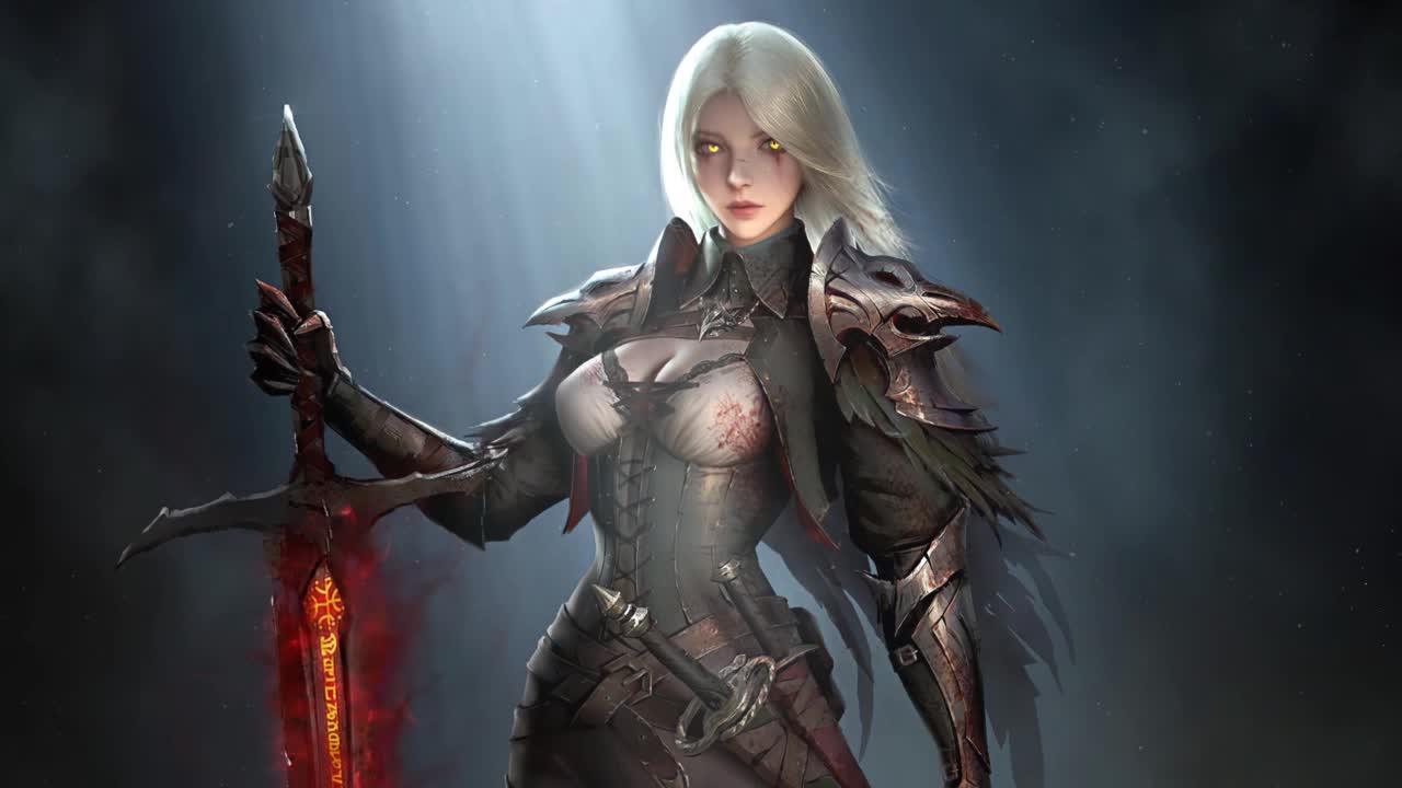 Fantasy Warrior Girl 1 HD Live Wallpaper For PC