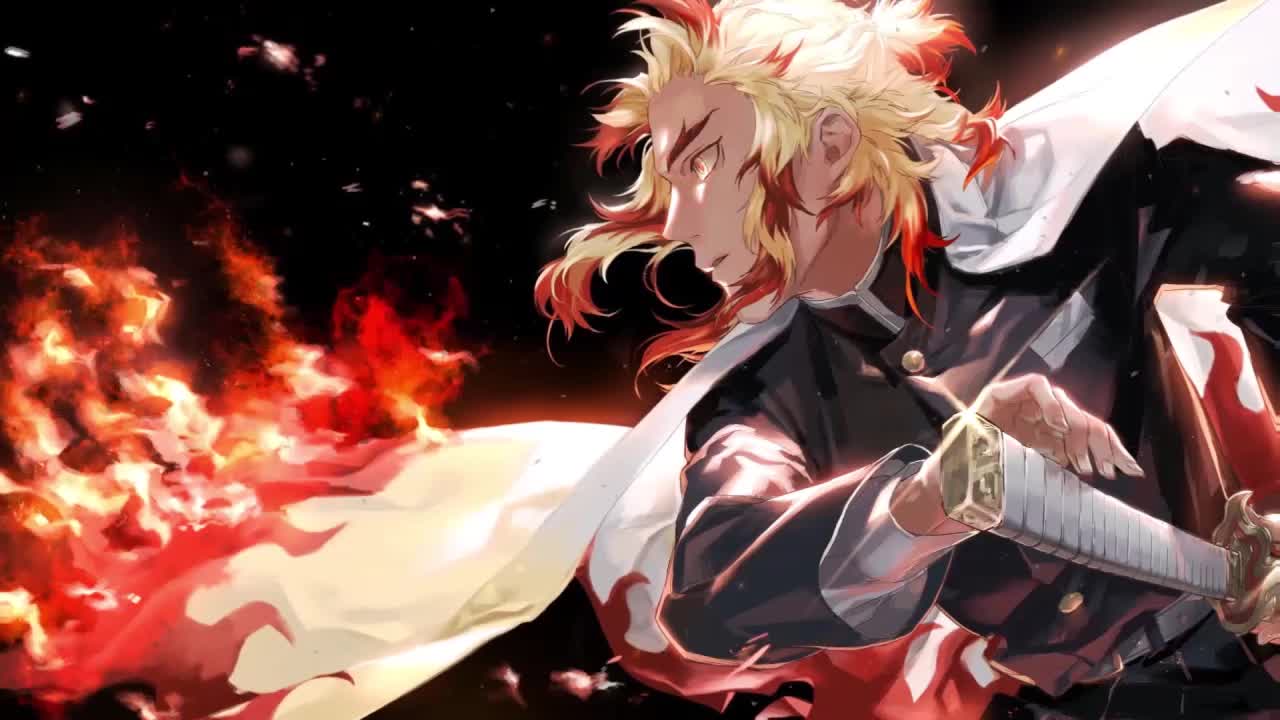 Kyoujurou Rengoku Kimetsu No Yaiba HD Live Wallpaper For PC