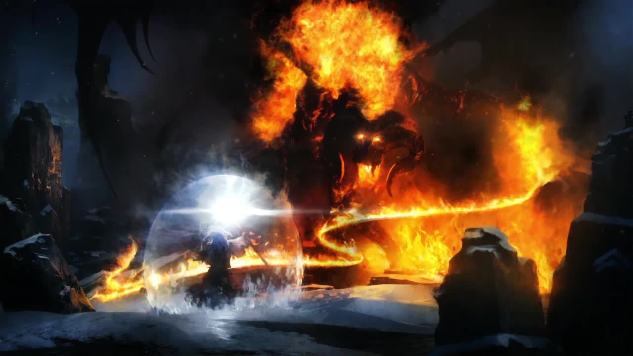 Balrog Fight The Lord Of The Rings HD Live Wallpaper For PC