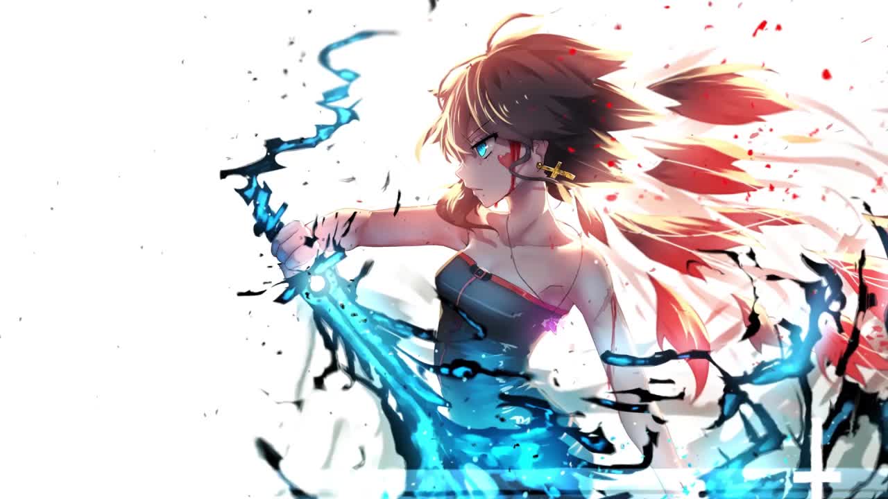 Anime Girl Holding A Sword HD Live Wallpaper For PC
