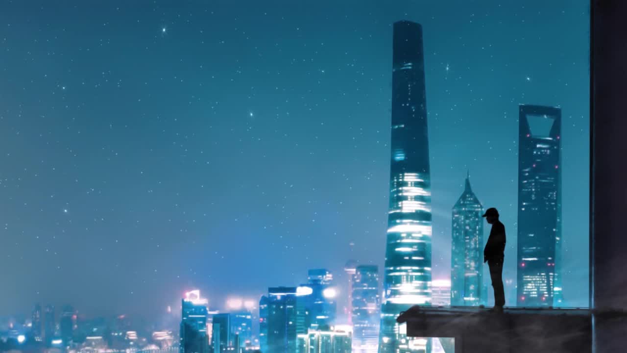 Late Nights Above The City HD Live Wallpaper For PC