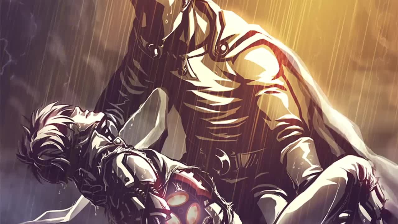 Saitama And Genos In The Rain One Punch Man HD Live Wallpaper For PC