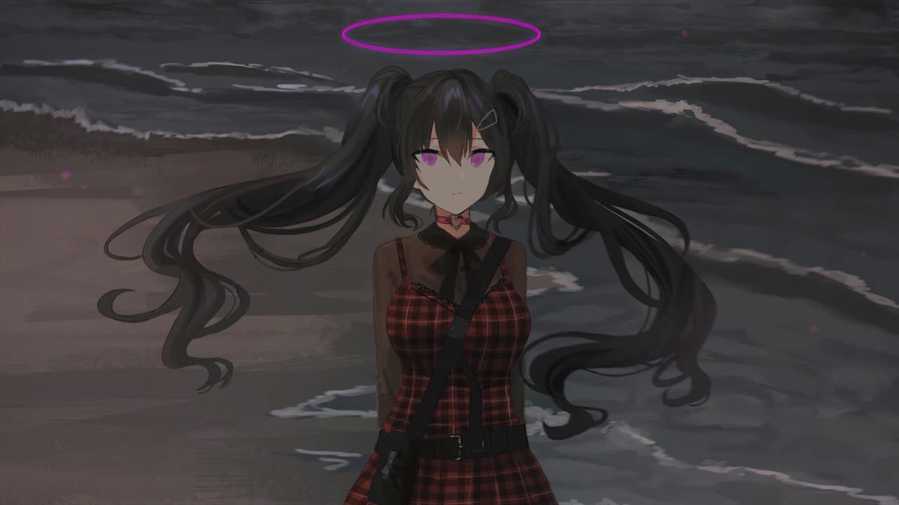 Anime Girl On The Beach HD Live Wallpaper For PC