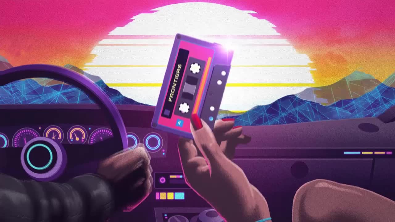 Driving Retrowave HD Live Wallpaper For PC
