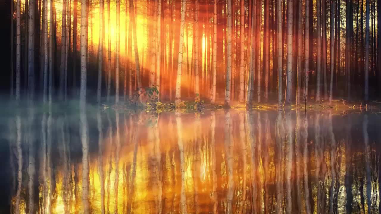 Swampy Sunset HD Live Wallpaper For PC