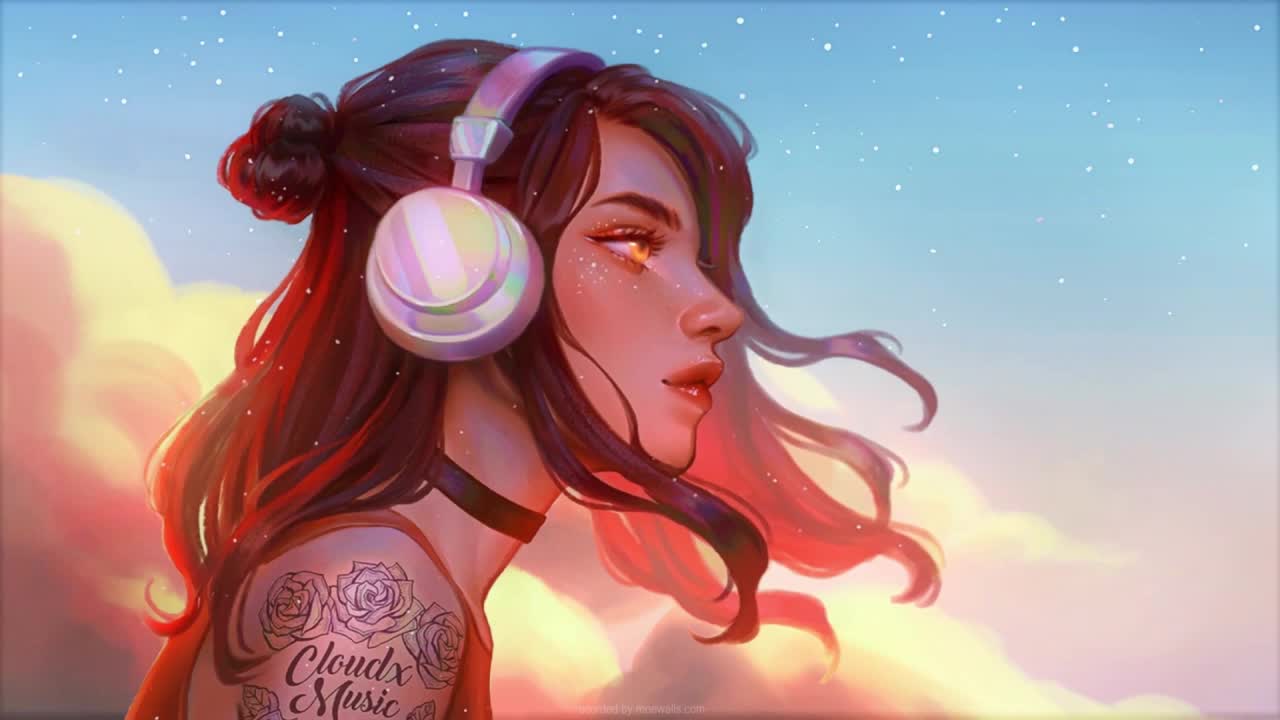 Headphones Girl HD Live Wallpaper For PC