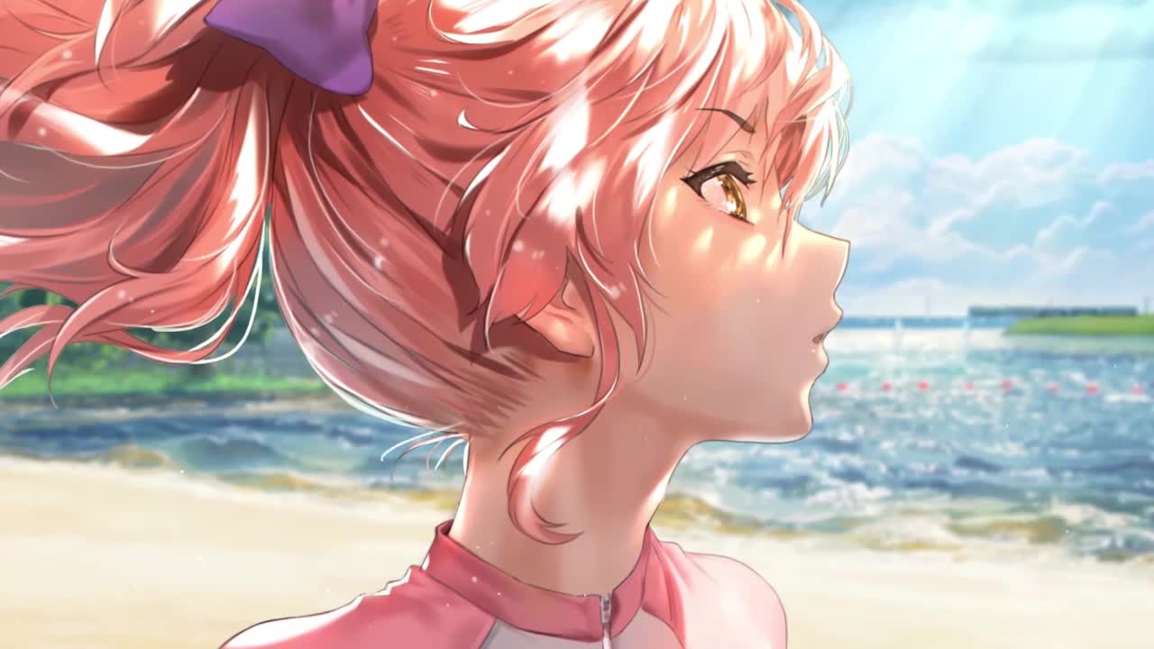 Mika Jougasaki On The Beach The Idolmaster Cinderella Girls HD Live Wallpaper For PC
