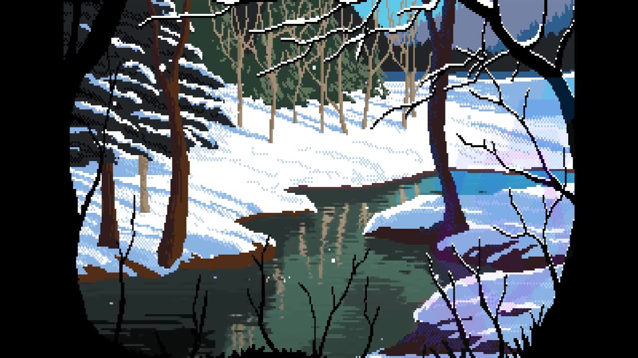 Winter In The Forest Pixel HD Live Wallpaper For PC