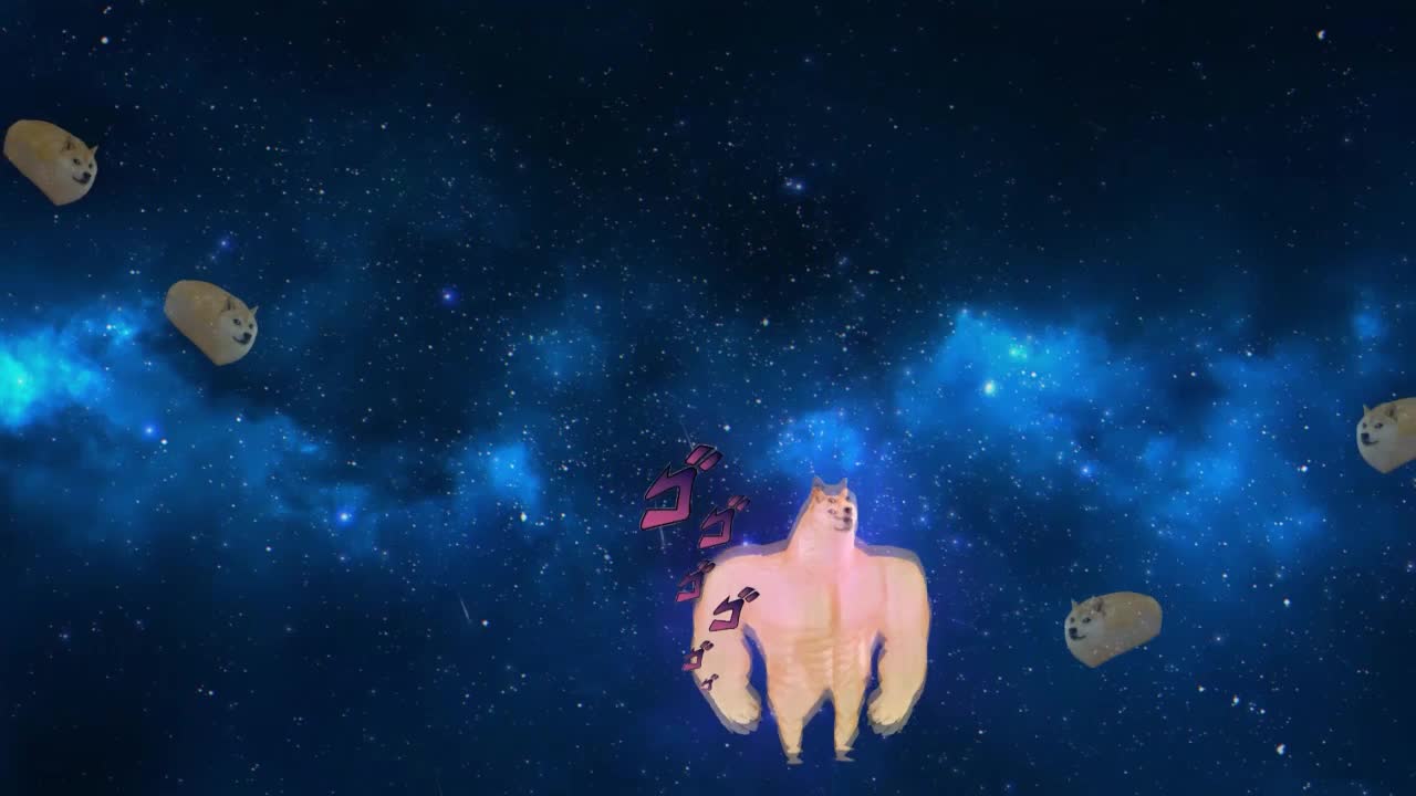 Swole Doge In Space HD Live Wallpaper For PC