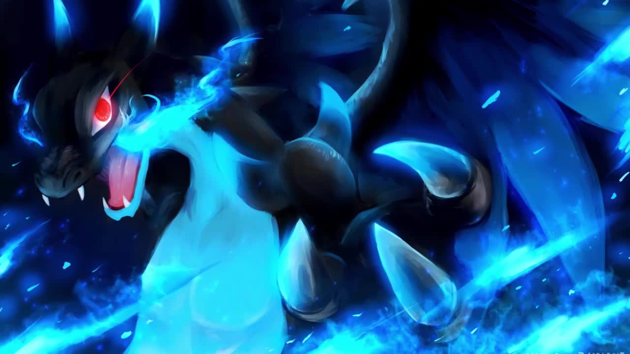 Mega Charizard X Pokemon HD Live Wallpaper For PC