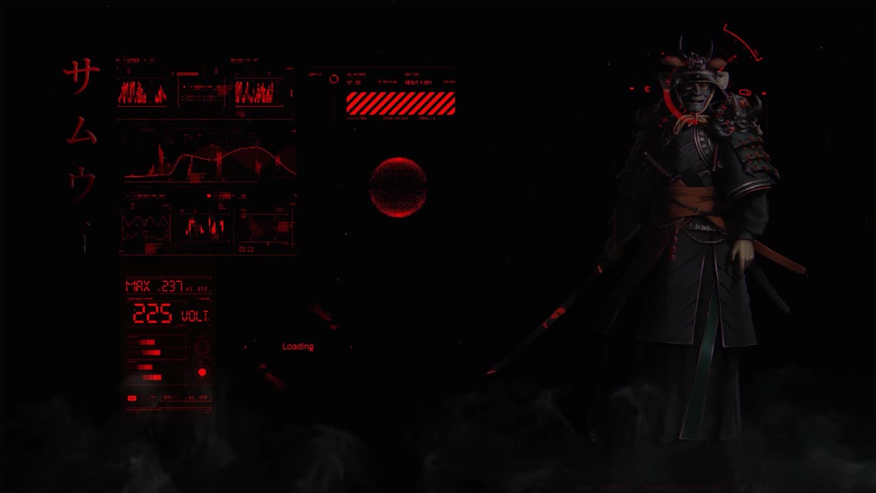 Samurai Cyberpunk HD Live Wallpaper For PC