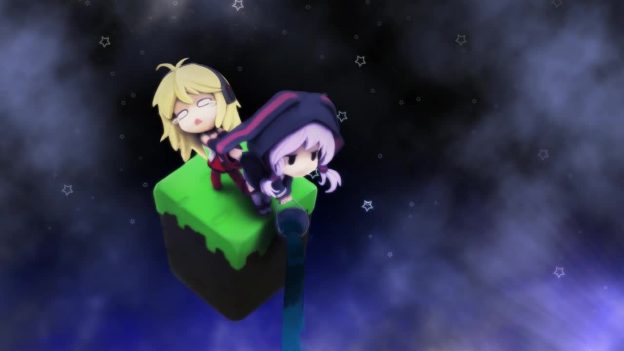 Girls In Space Minecraft HD Live Wallpaper For PC